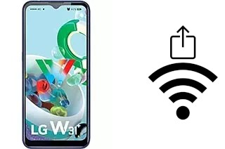 Générer un QR code avec la clé Wifi sur un LG W31+