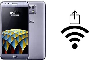 Générer un QR code avec la clé Wifi sur un LG X cam