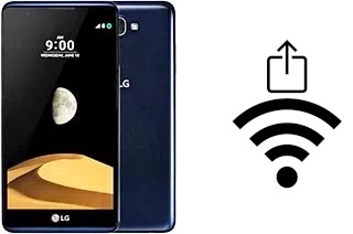 Générer un QR code avec la clé Wifi sur un LG X max