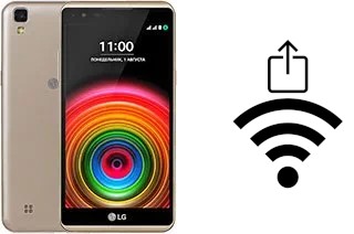 Générer un QR code avec la clé Wifi sur un LG X power