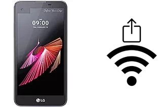 Générer un QR code avec la clé Wifi sur un LG X screen