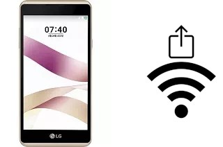 Générer un QR code avec la clé Wifi sur un LG X Skin