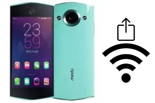 Générer un QR code avec la clé Wifi sur un Meitu M4