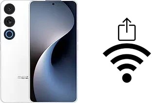 Générer un QR code avec la clé Wifi sur un Meizu 21 Note