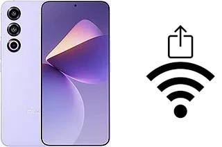 Générer un QR code avec la clé Wifi sur un Meizu 21