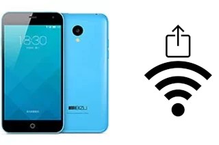 Générer un QR code avec la clé Wifi sur un Meizu M1