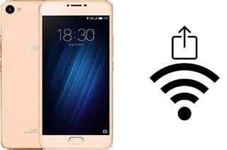 Générer un QR code avec la clé Wifi sur un Meizu U10