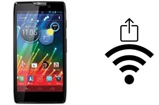 Générer un QR code avec la clé Wifi sur un Motorola RAZR HD XT925