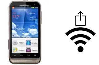 Générer un QR code avec la clé Wifi sur un Motorola DEFY XT