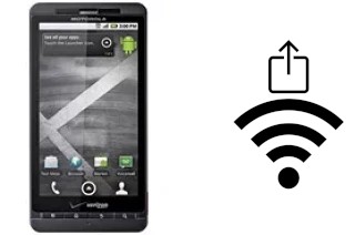 Générer un QR code avec la clé Wifi sur un Motorola DROID X