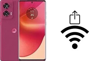 Comment générer un QR code avec le clé de sécurité réseau Wifi sur un Motorola Edge 50 Fusion