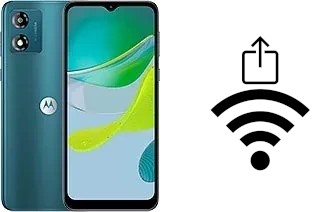 Générer un QR code avec la clé Wifi sur un Motorola Moto E13