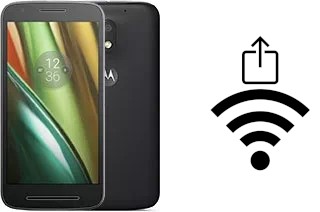 Générer un QR code avec la clé Wifi sur un Motorola Moto E3