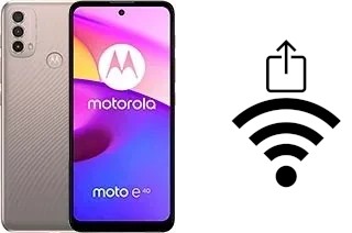 Générer un QR code avec la clé Wifi sur un Motorola Moto E40