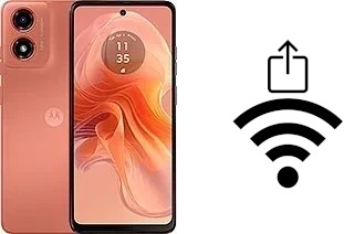 Comment générer un QR code avec le clé de sécurité réseau Wifi sur un Motorola Moto G04s