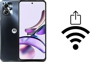 Générer un QR code avec la clé Wifi sur un Motorola Moto G13