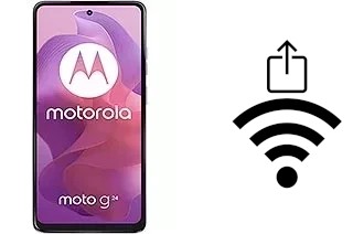 Générer un QR code avec la clé Wifi sur un Motorola Moto G24