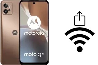 Générer un QR code avec la clé Wifi sur un Motorola Moto G32