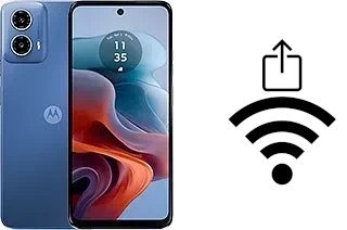 Générer un QR code avec la clé Wifi sur un Motorola Moto G34