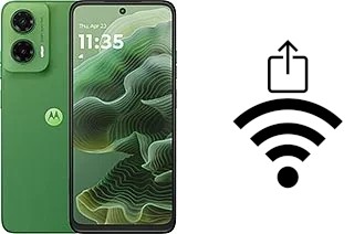 Générer un QR code avec la clé Wifi sur un Motorola Moto G35