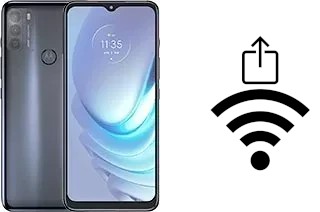 Générer un QR code avec la clé Wifi sur un Motorola Moto G50