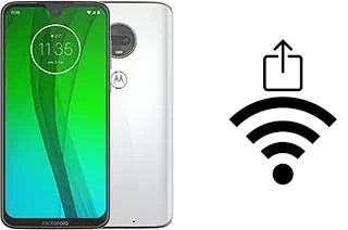 Générer un QR code avec la clé Wifi sur un Motorola Moto G7