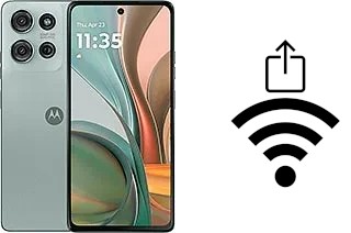 Comment générer un QR code avec le clé de sécurité réseau Wifi sur un Motorola Moto G75