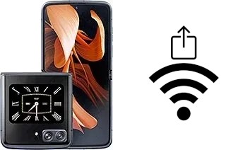 Générer un QR code avec la clé Wifi sur un Motorola Moto Razr 2022