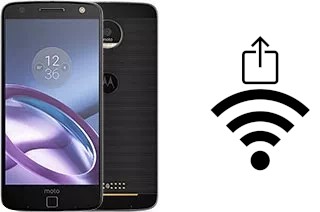 Générer un QR code avec la clé Wifi sur un Motorola Moto Z