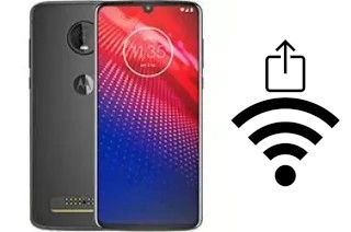 Générer un QR code avec la clé Wifi sur un Motorola Moto Z4 Force