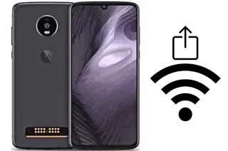 Générer un QR code avec la clé Wifi sur un Motorola Moto Z4 Play