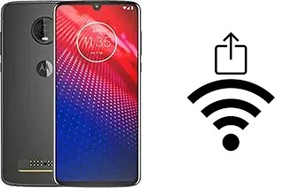 Générer un QR code avec la clé Wifi sur un Motorola Moto Z4