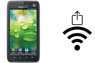 Générer un QR code avec la clé Wifi sur un Motorola MT917