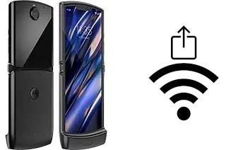 Générer un QR code avec la clé Wifi sur un Motorola Razr 2019