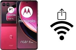 Générer un QR code avec la clé Wifi sur un Motorola Razr 40 Ultra