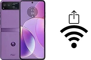 Générer un QR code avec la clé Wifi sur un Motorola Razr 40