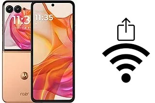 Comment générer un QR code avec le clé de sécurité réseau Wifi sur un Motorola Razr 50 Ultra