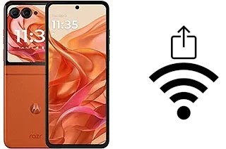 Comment générer un QR code avec le clé de sécurité réseau Wifi sur un Motorola Razr 50