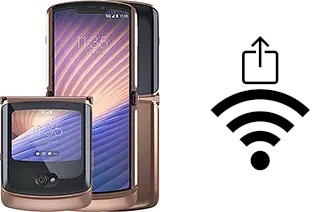 Générer un QR code avec la clé Wifi sur un Motorola Razr 5G