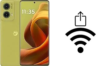 Comment générer un QR code avec le clé de sécurité réseau Wifi sur un Motorola S50 Neo