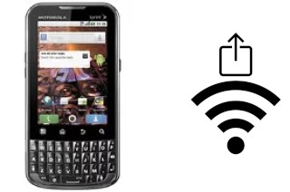 Générer un QR code avec la clé Wifi sur un Motorola XPRT MB612