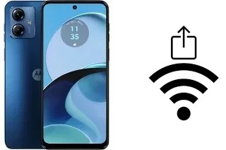 Générer un QR code avec la clé Wifi sur un Motorola Moto G14