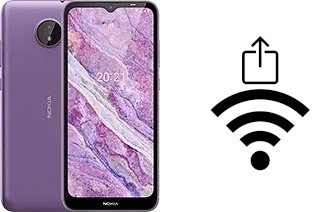 Générer un QR code avec la clé Wifi sur un Nokia C10