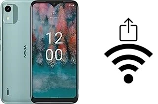 Générer un QR code avec la clé Wifi sur un Nokia C12 Plus