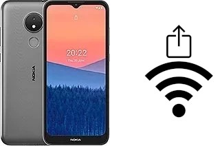 Générer un QR code avec la clé Wifi sur un Nokia C21