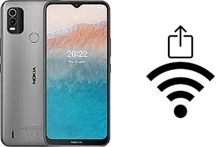 Générer un QR code avec la clé Wifi sur un Nokia C21 Plus