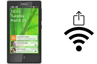 Générer un QR code avec la clé Wifi sur un Nokia X+