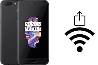 Générer un QR code avec la clé Wifi sur un OnePlus 5