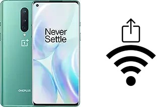 Générer un QR code avec la clé Wifi sur un OnePlus 8