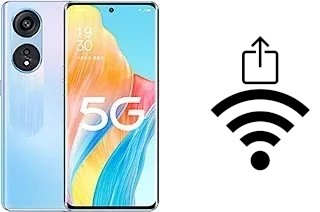 Générer un QR code avec la clé Wifi sur un Oppo A1 Pro